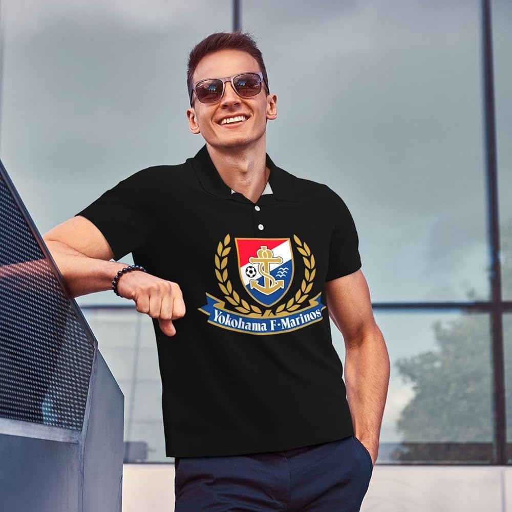 横浜F・マリノス　ポロシャツ　2XL Amazon | [SINYUIF] 横浜f・マリノス ポロシャツ メンズ 半袖